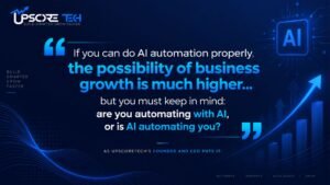 "If you can do AI automation properly, the possibility of business growth is much higher... but you must keep in mind: are you automating with AI, or is AI automating you?"