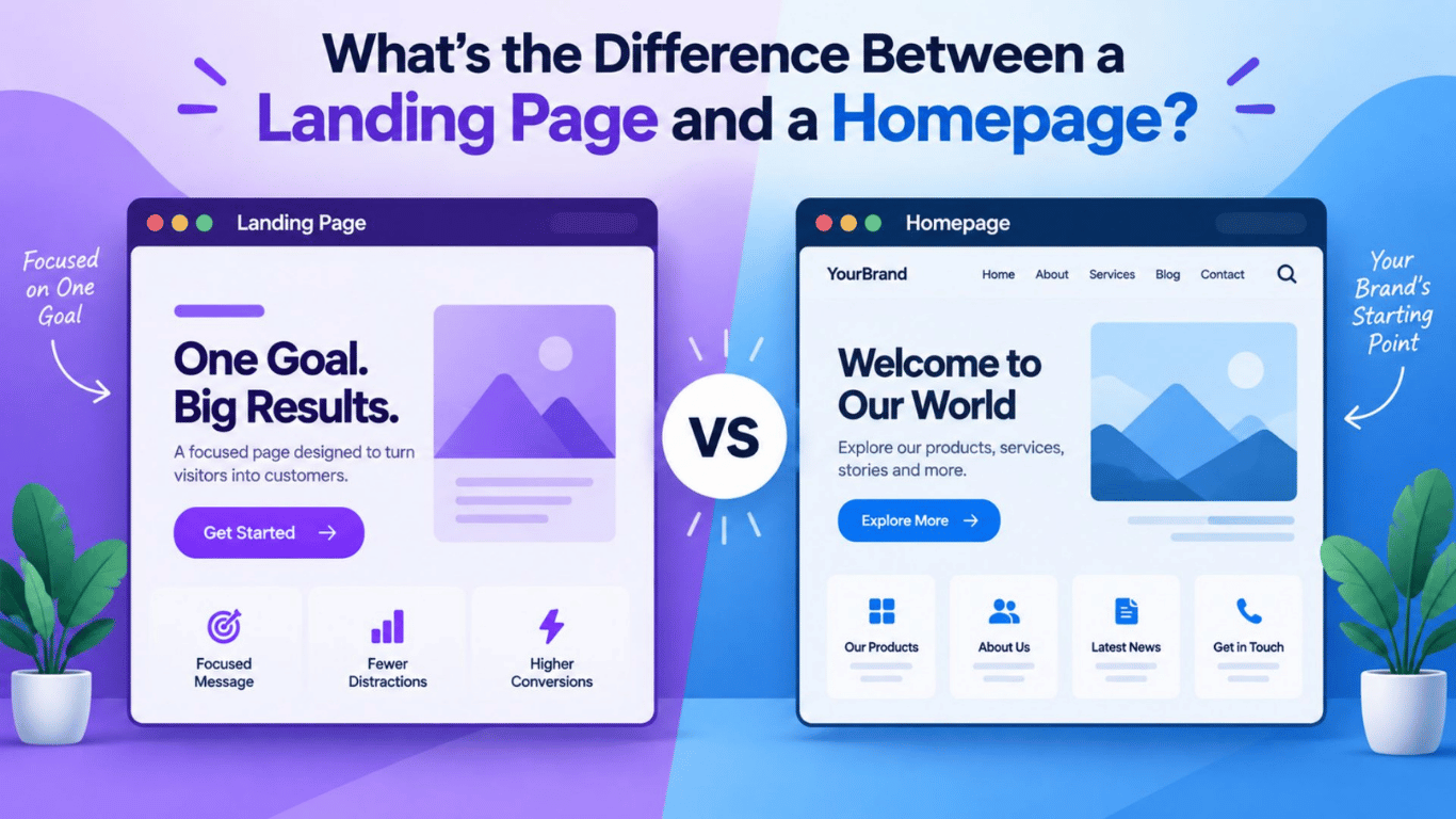 What's the Difference Between a Landing Page and a Homepage?